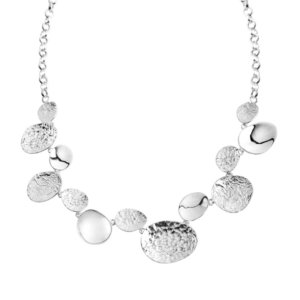 Contemporary silver necklace