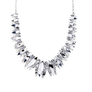 Contemporary silver necklace